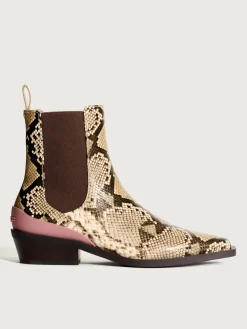 COWBOY ANKLE BOOT RODEO BEIGE