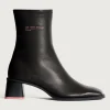 DATE BLACK HEELED ANKLE BOOT