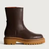 OFFICE BROWN LEATHER BOOT